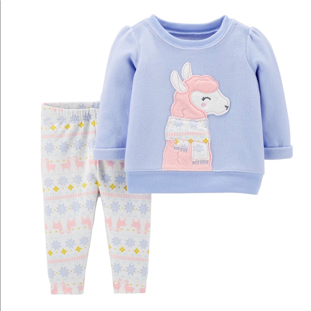 Baby girls Llama pants set